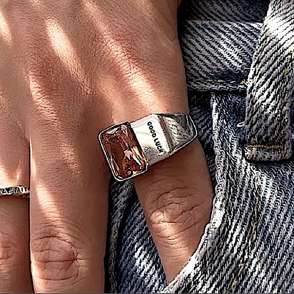 STERLING SILVER CITRINE RING - Picture 11 of 12